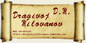 Dragivoj Milovanov vizit kartica